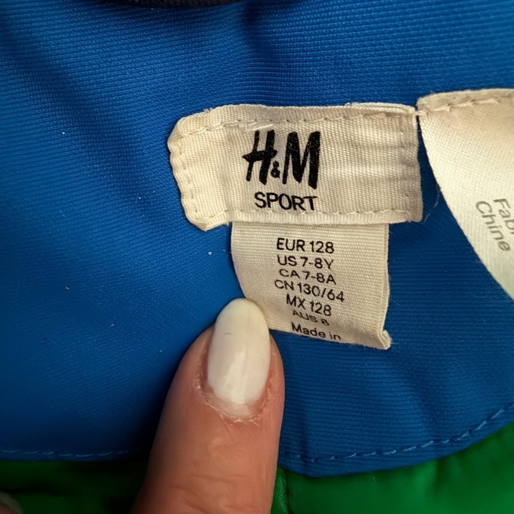H&M Children’s One Piece Blue Snowsuit Size 7-8Y - Picture 2 of 5